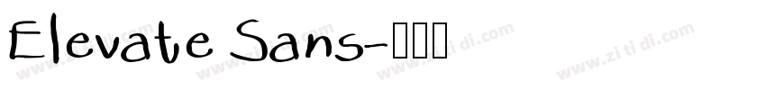 Elevate Sans字体转换